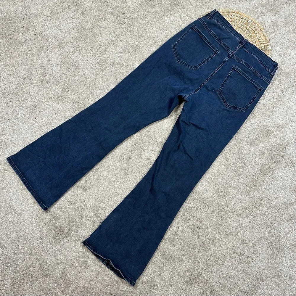 Universal Standard Mariah Bootcut Jeans Front Seam High Rise Indigo Ink Blue 10 - Image 6