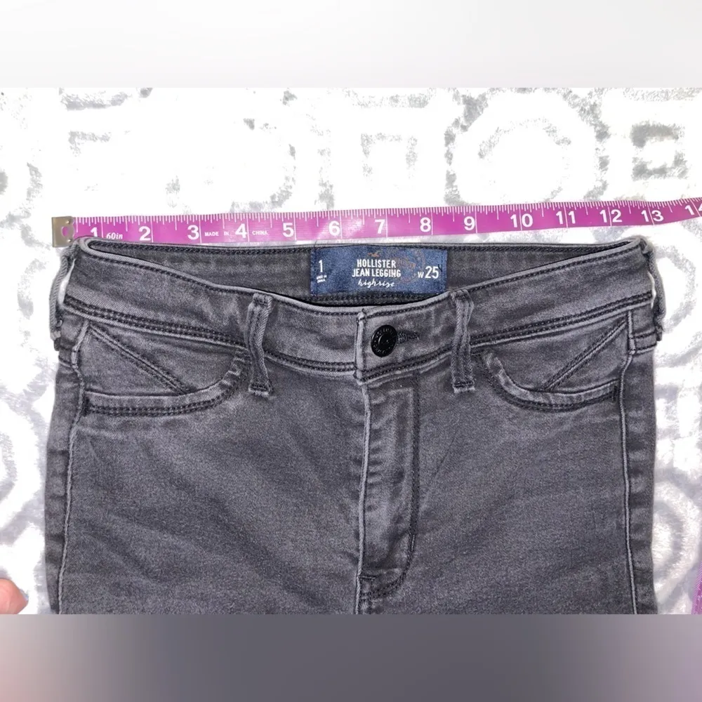 Black hollister high rise skinny jean jegging - Image 8