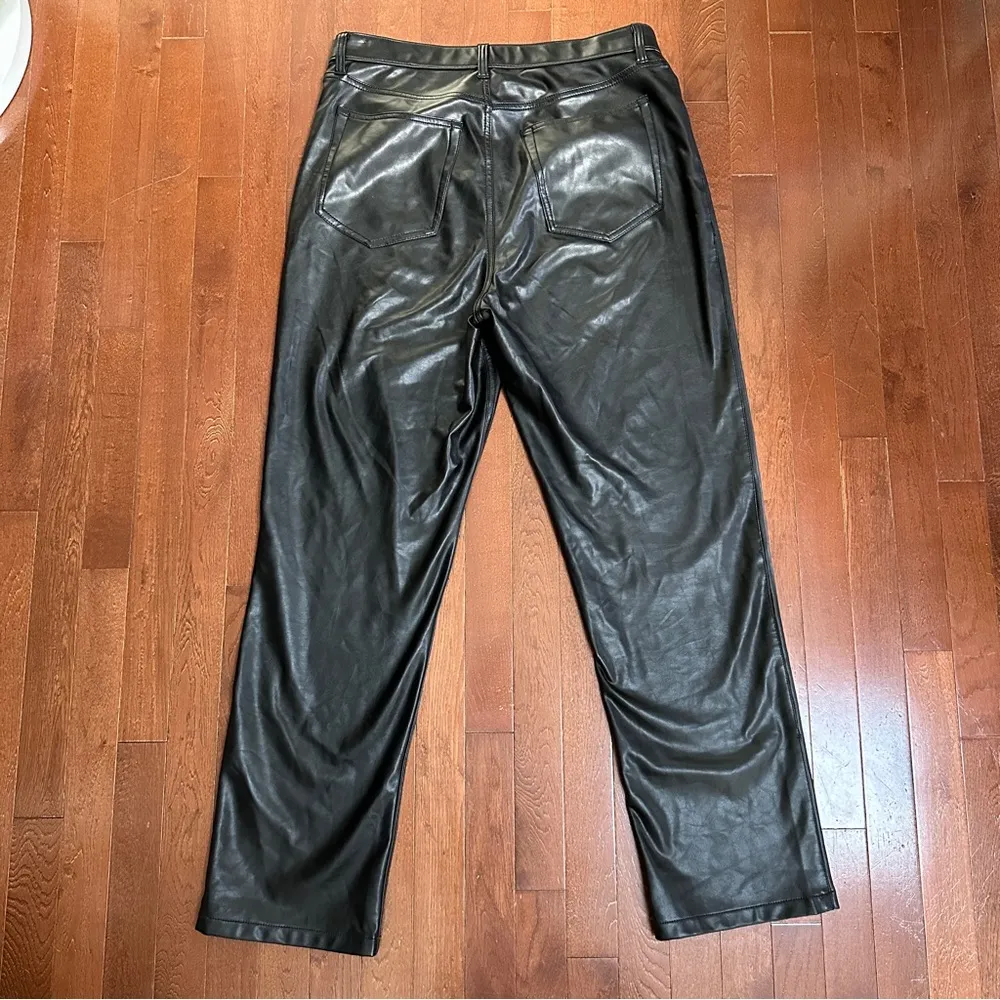 Abercrombie and Fitch 90’s Straight Ultra High Rise Faux Leather Pants - Image 5