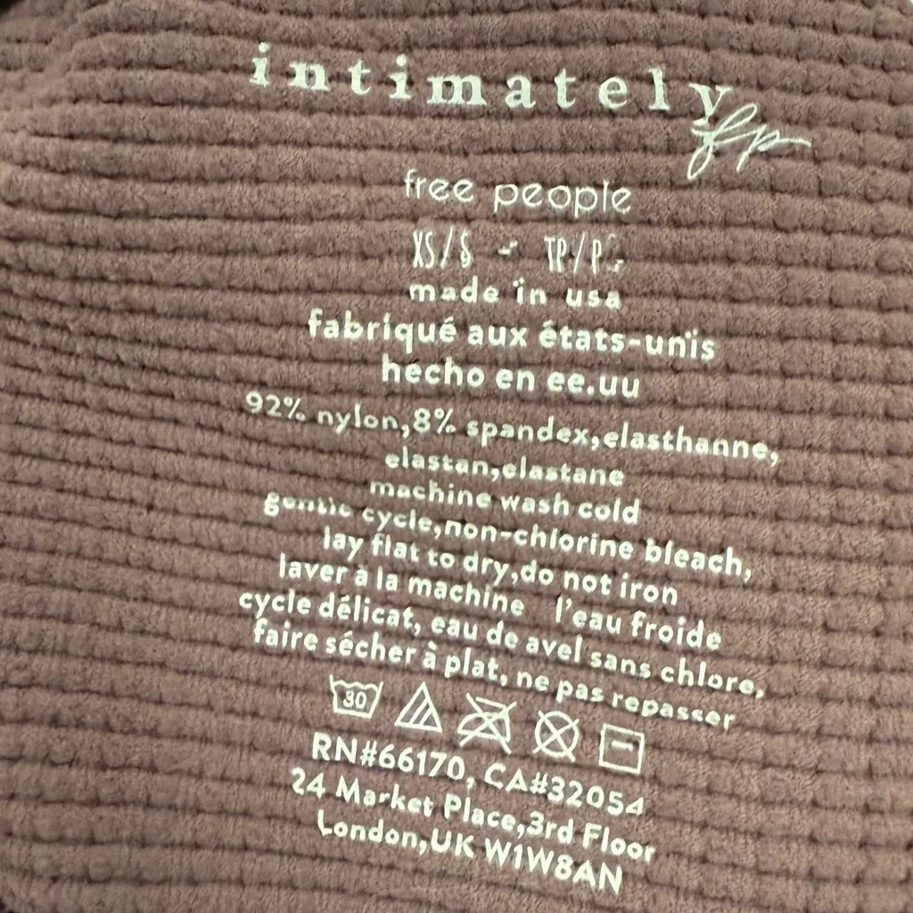 Intimately FREE PEOPLE Mauve Waffle Knit Halter Tank Top Size XS NWT - Image 5