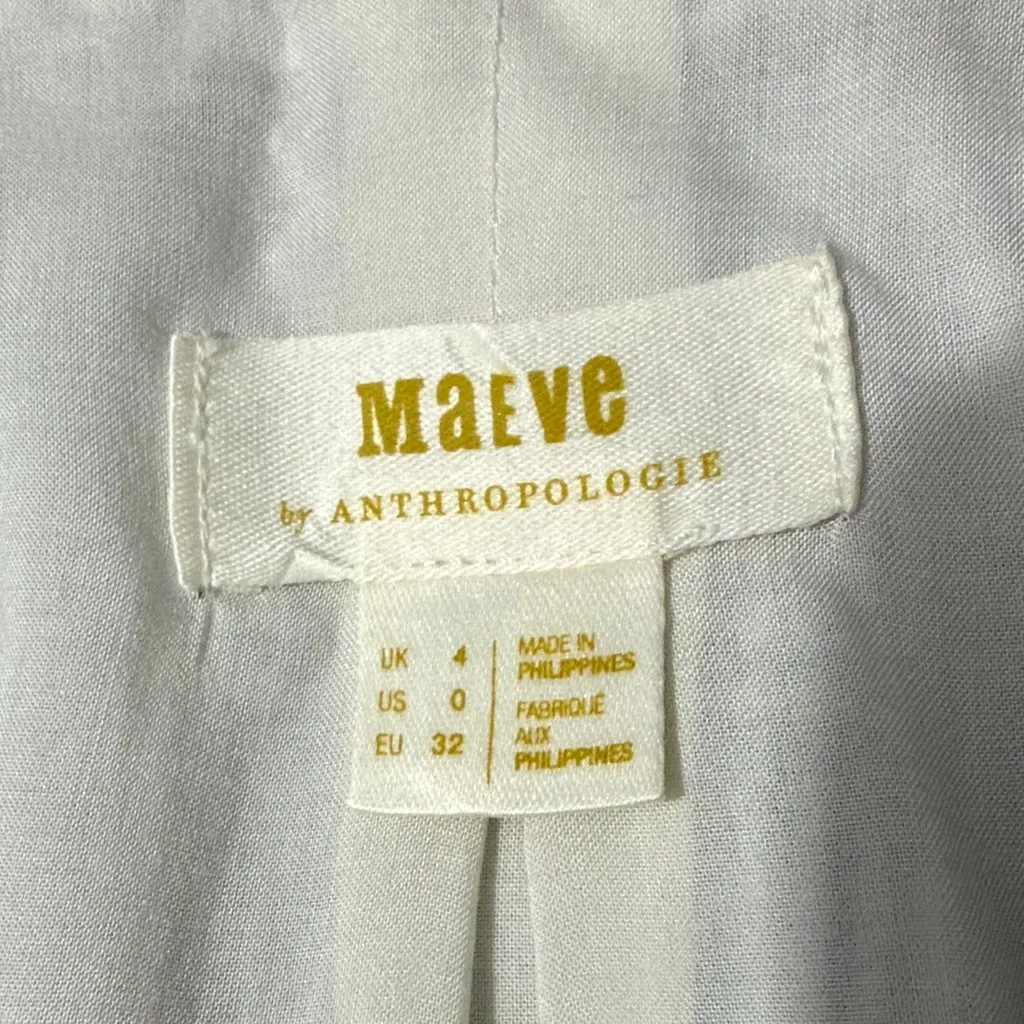 Anthropologie Maeve Brown Plaid Blazer Size 4 - Image 6