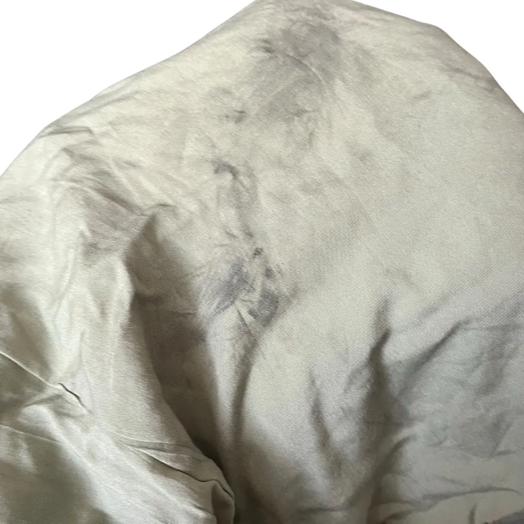 Avec Les Filles Women's M Light Green Bomber Jacket Embroidered Eyelet Sleeves - Image 9