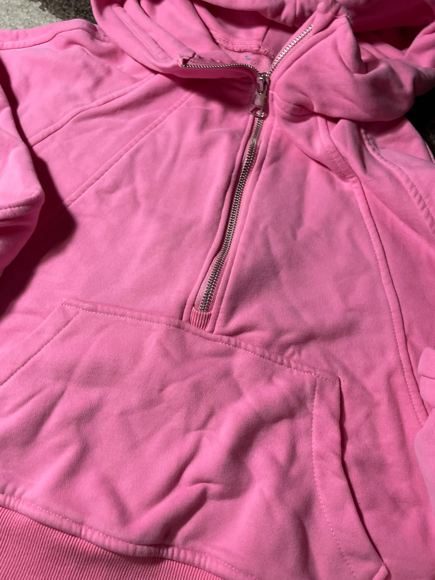 Pink Cropped Hoodie - Image 2