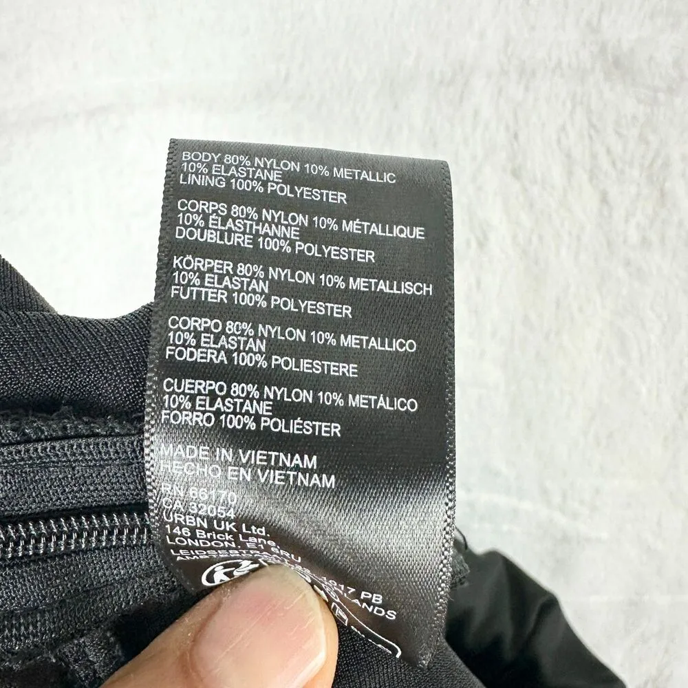 Silence & Noise Aston Halterneck Jumpsuit Small NWT Glitter - Image 12