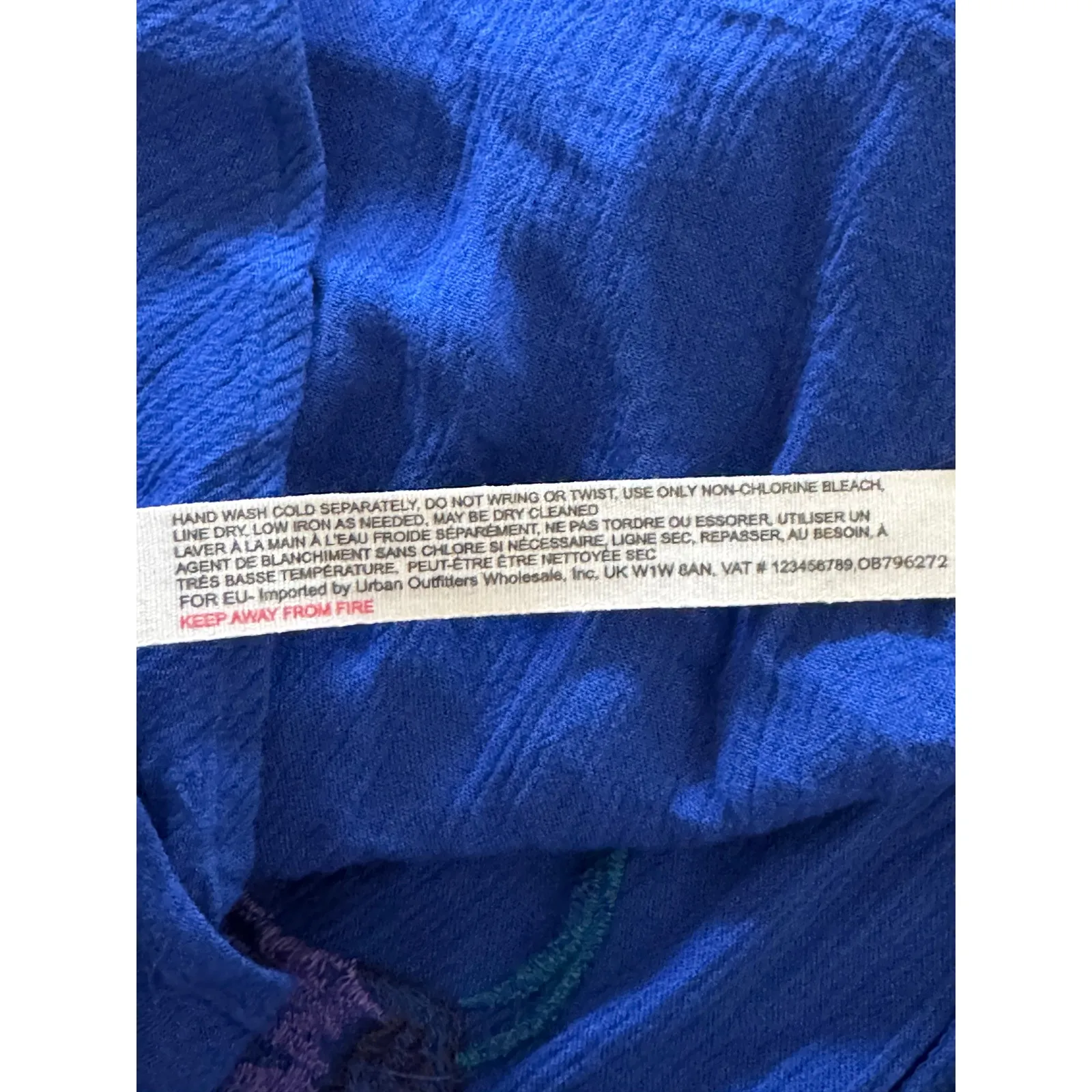 Free People Adelaide Festival Slip Dress In Ocean Blue Size XS - Image 7