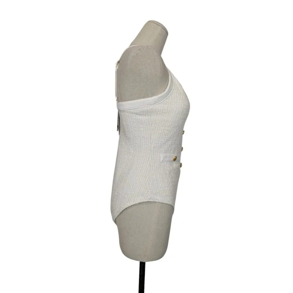 Beach Riot Eloise One Piece Swimsuit I Do Ivory Sz Medium - Image 9