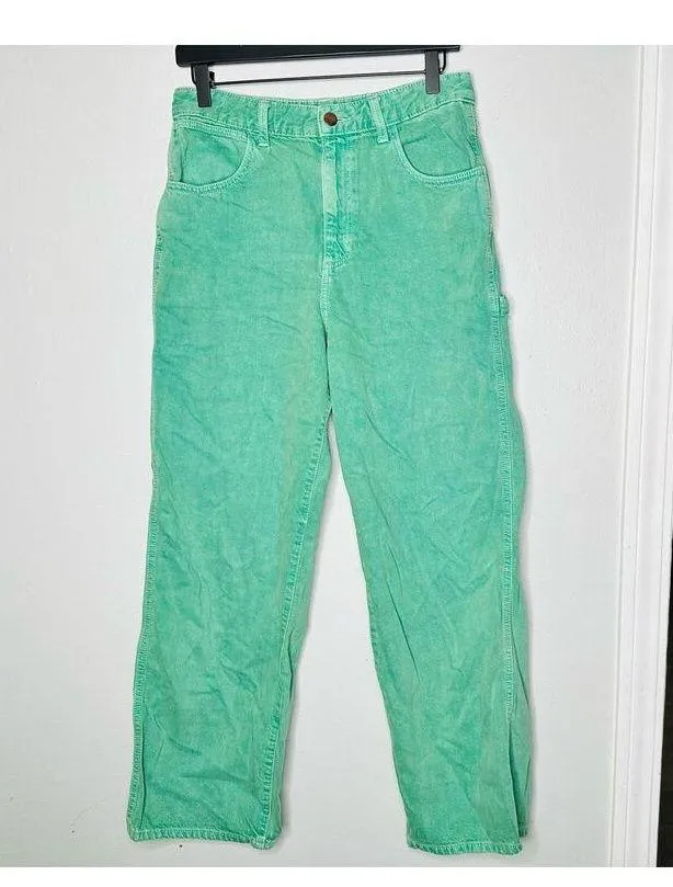 WRANGLER Green Casey Jones Carpenter Denim Jeans Size 29x30 - Image 4