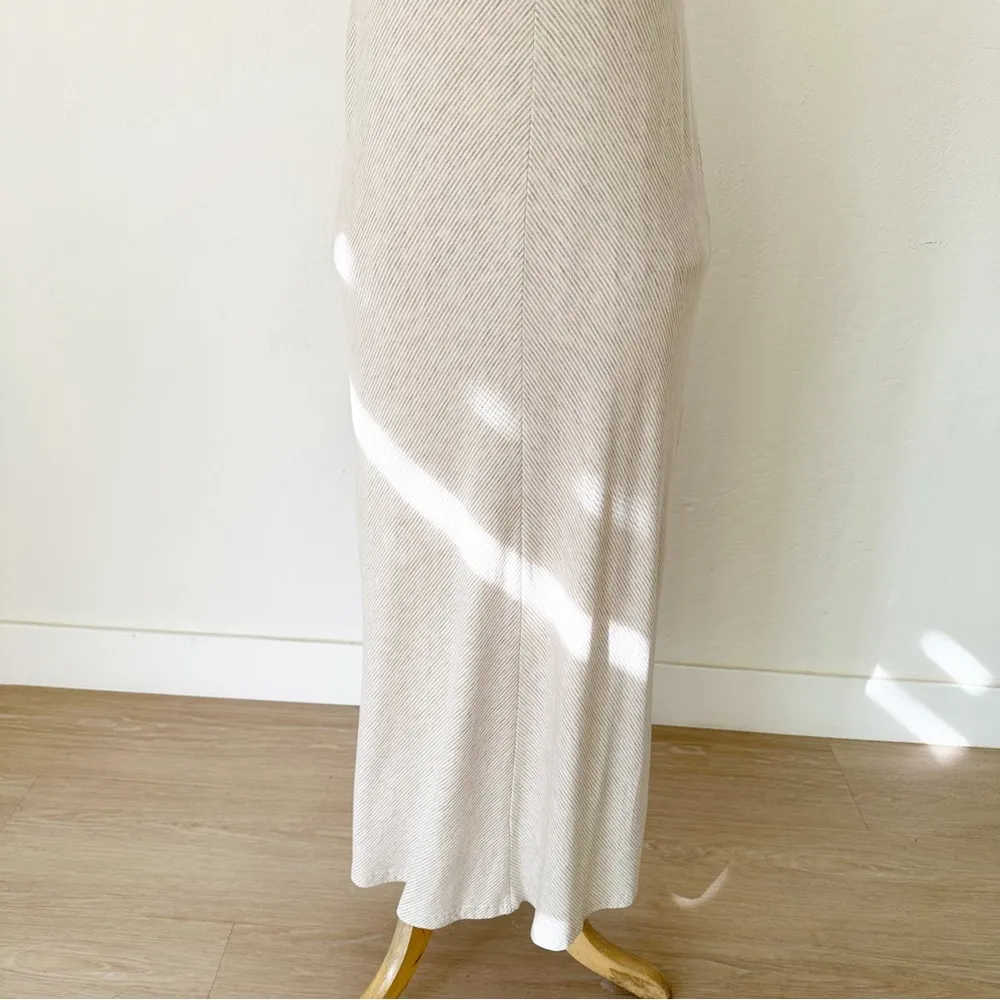 Anthropologie Saturday Sunday Striped Tie and Button Front Comfy Maxi Dress | L - Image 12