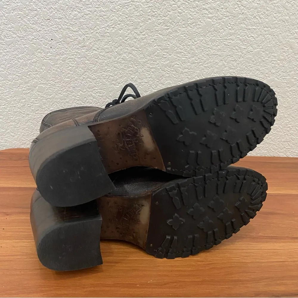 FREEBIRD By Steven 99202 “Cavalier” Brown Leather Lace Up Boots Women’s Size 7 - Image 7