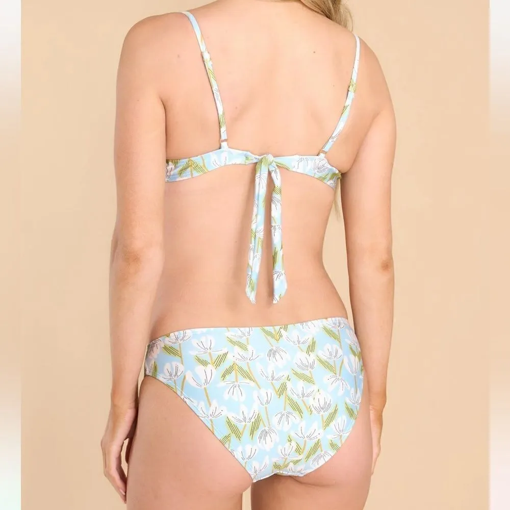 ‎Low Rise Floral Bikini Blue Size M - Image 10