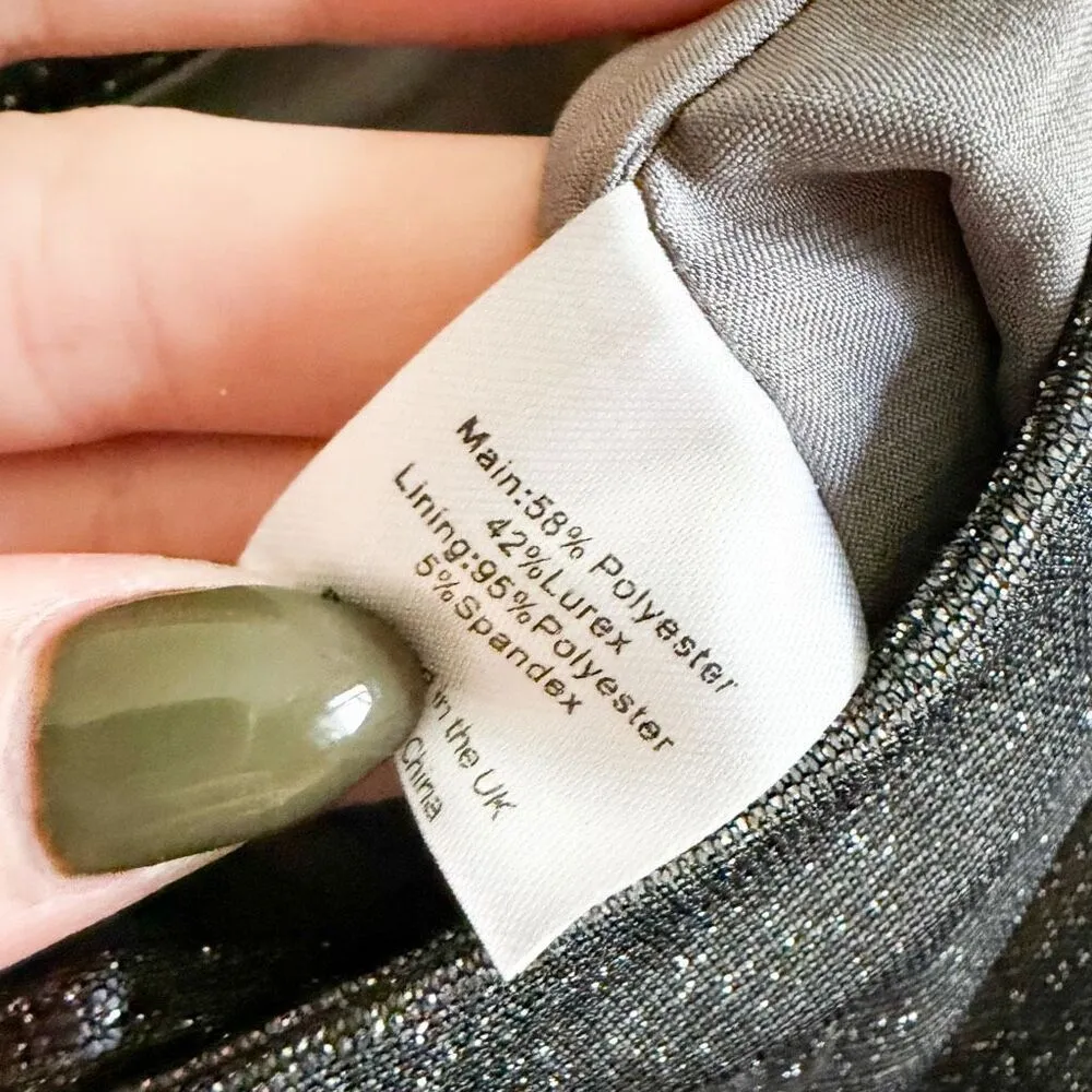 SLA The Label Santorini Trousers Size S Silver - Image 8