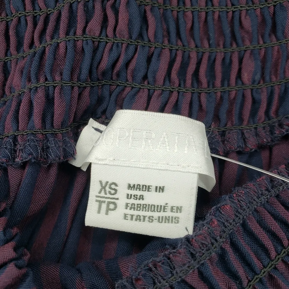 Urban Outfitters Cooperative NWT Navy Striped Off Shoulder Dress XS - Image 5