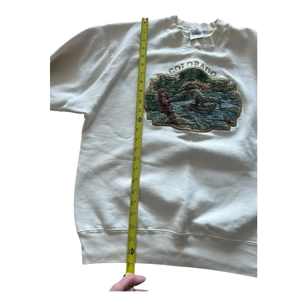 Vintage Colorado tapestry nature crewneck Large Tan - Image 5