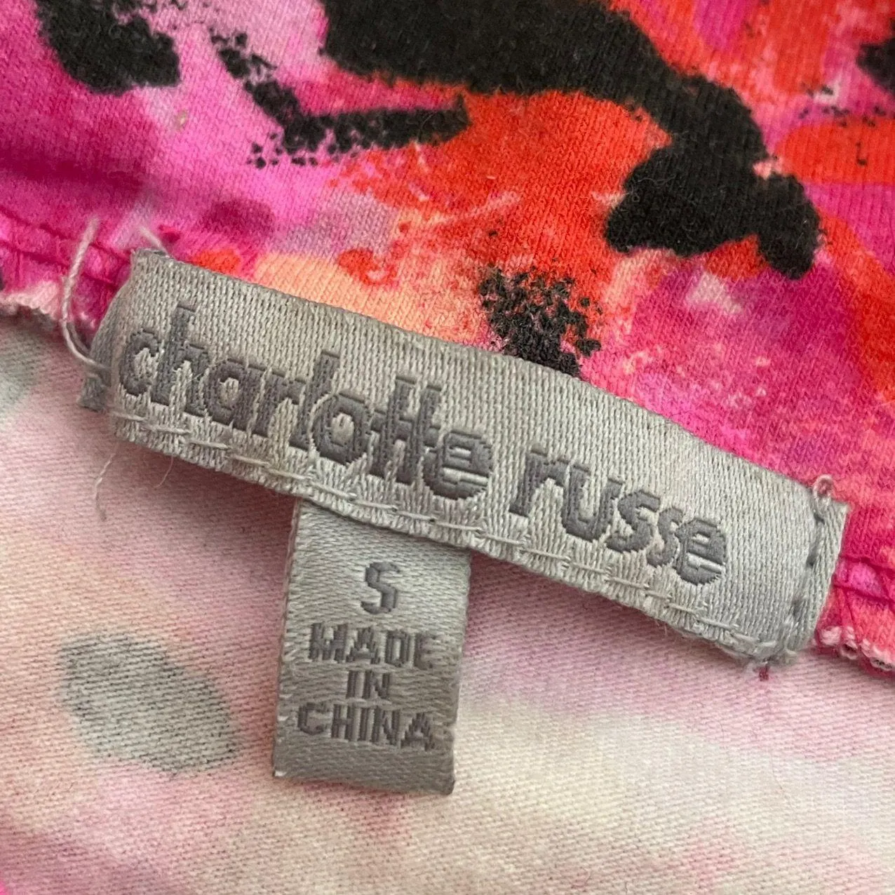 Pink and Orange Floral Patterned Skirt - Image 3