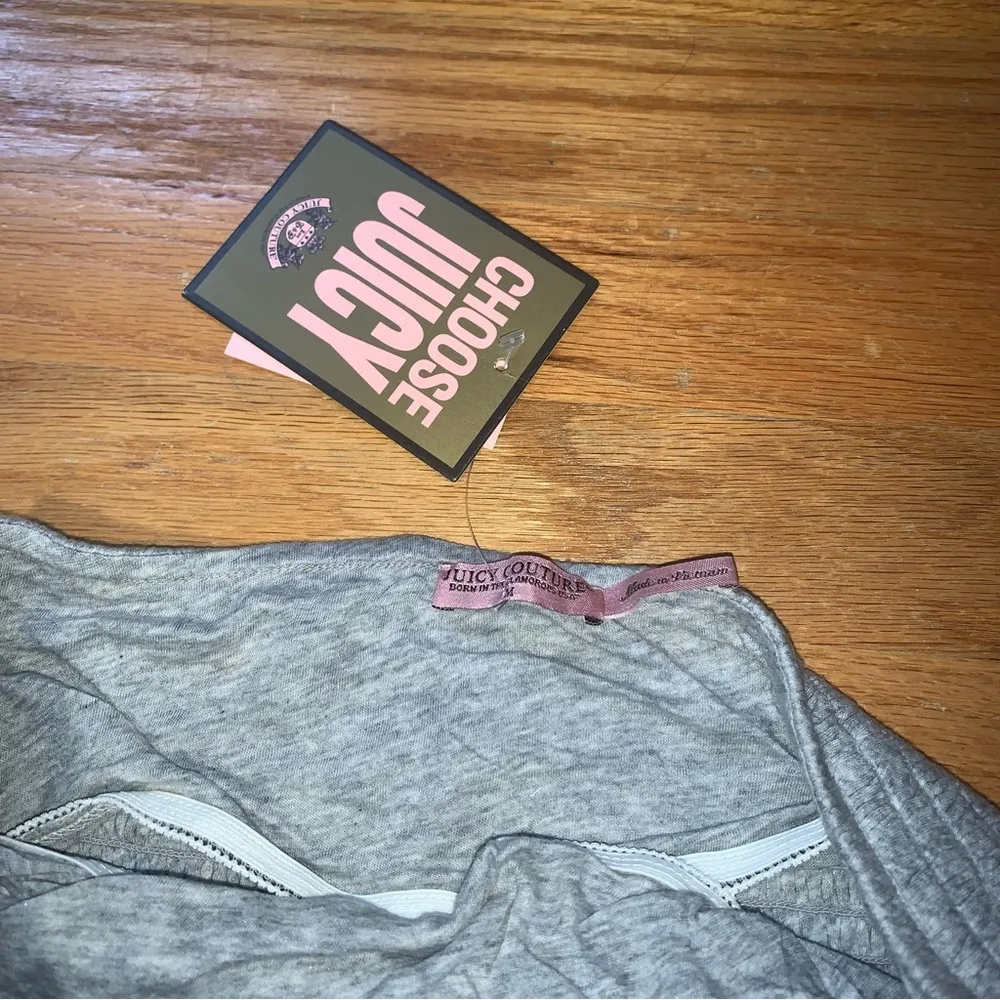 Juicy Couture Pam Gela Heather Cozy Long Maxi Crochet Modal Gray Dress Women's M - Image 4