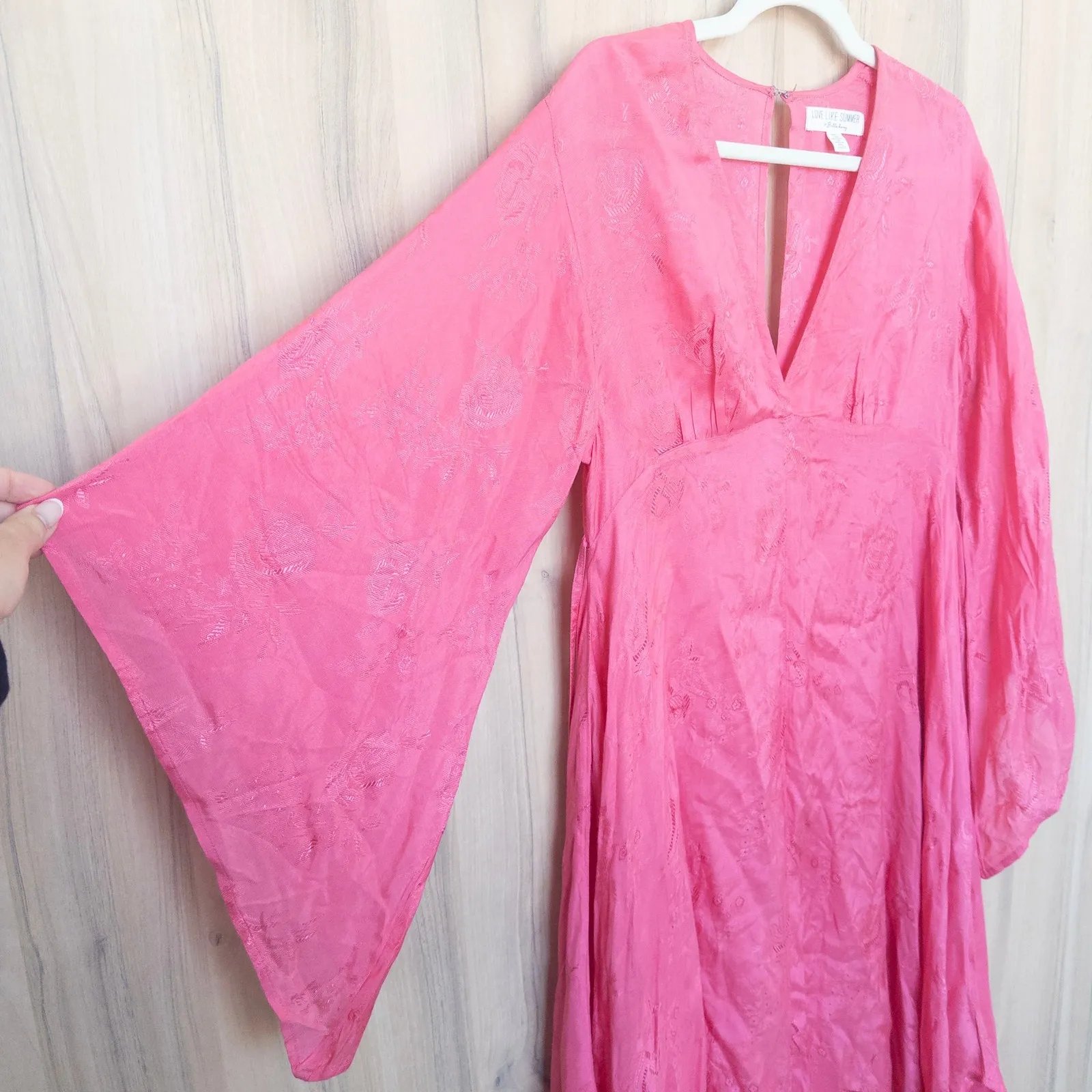 Billabong Love Like Summer Womens Florence Dress Size M Pink Boho Fairy Beach Size M - Image 5