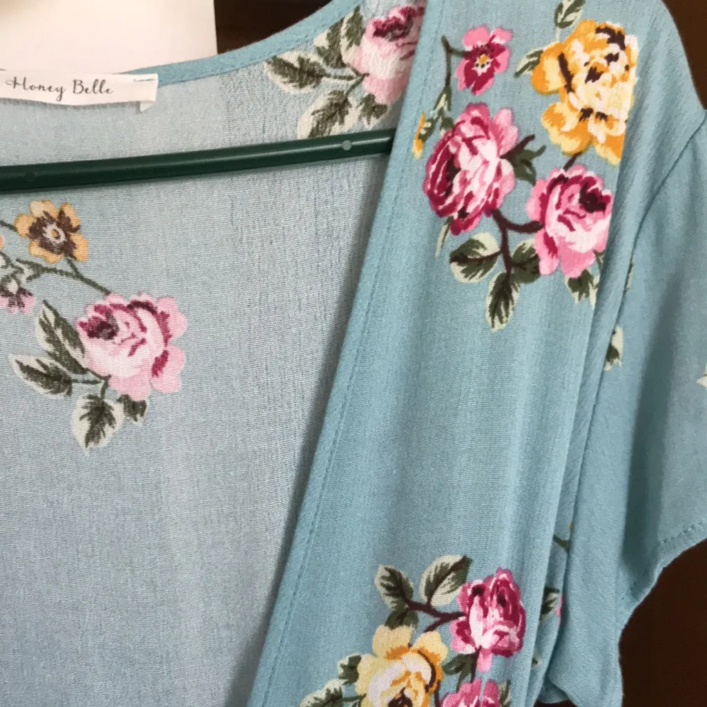 NEW Honey Belle Floral Surplice Dress - Image 3