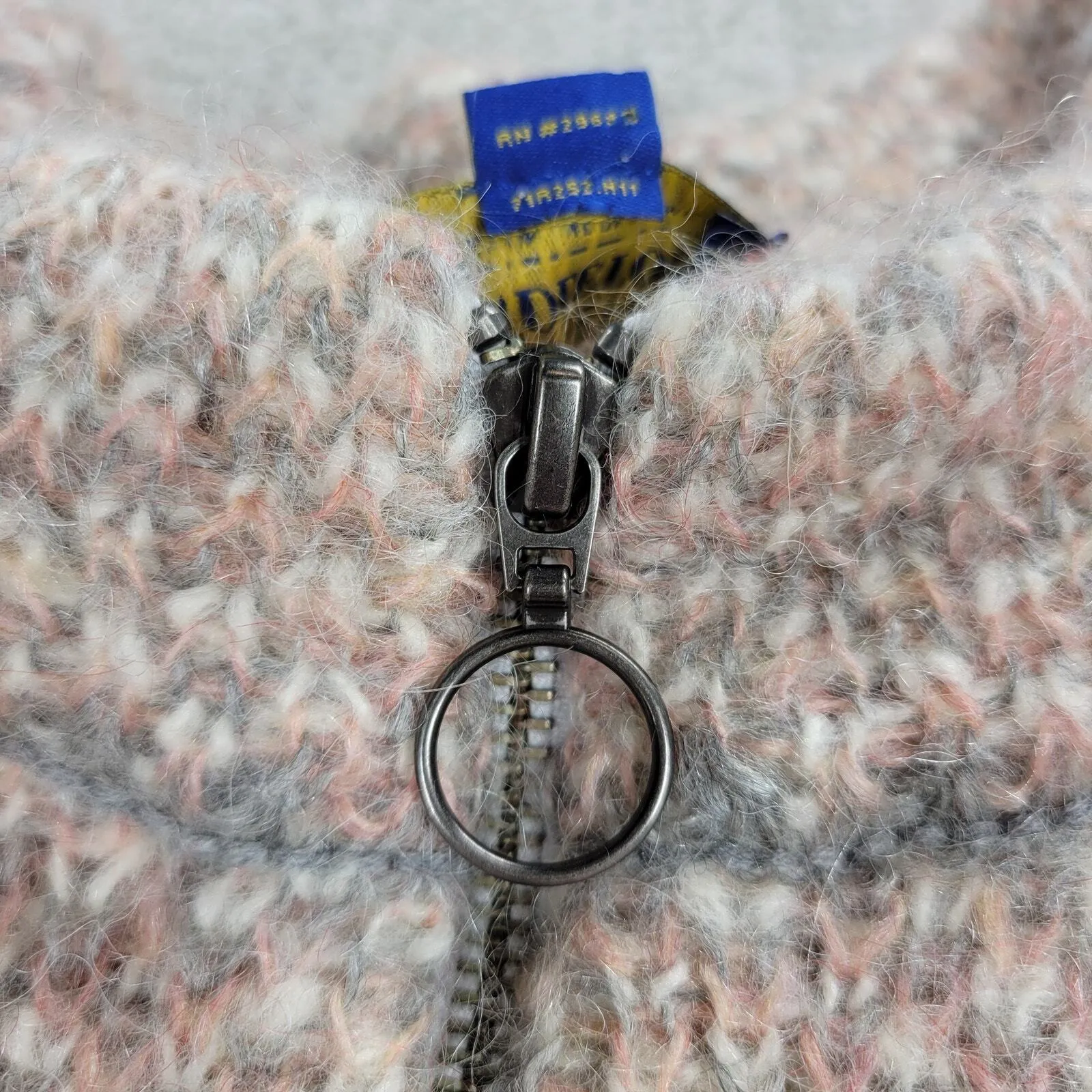 Pendleton Mohair Cardigan Sweater Womens S Woolen Mills Wool Blend Full Zip - Image 5