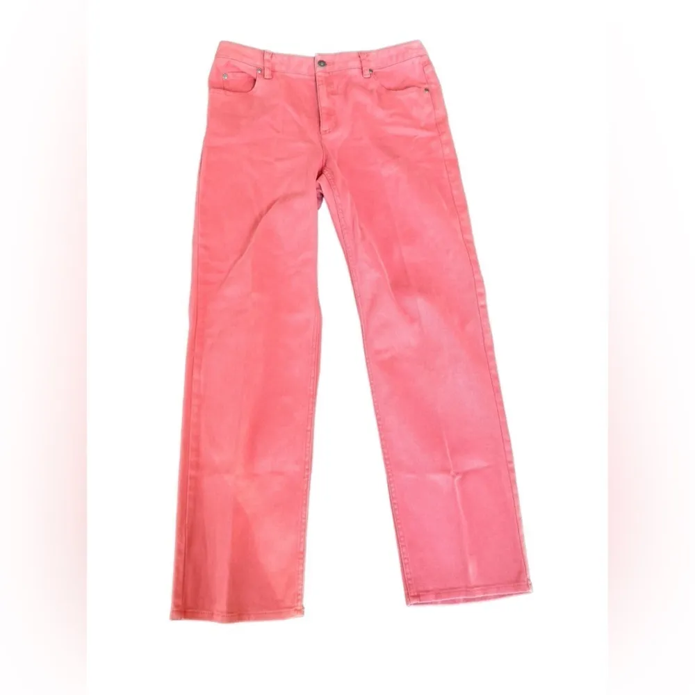 Liz Claiborne Jeans Womans Coral Pink Jean 12‎ - Image 3