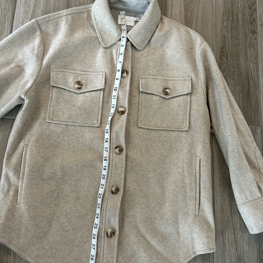 Lush Stylish Beige Button-Up Jacket - Image 4