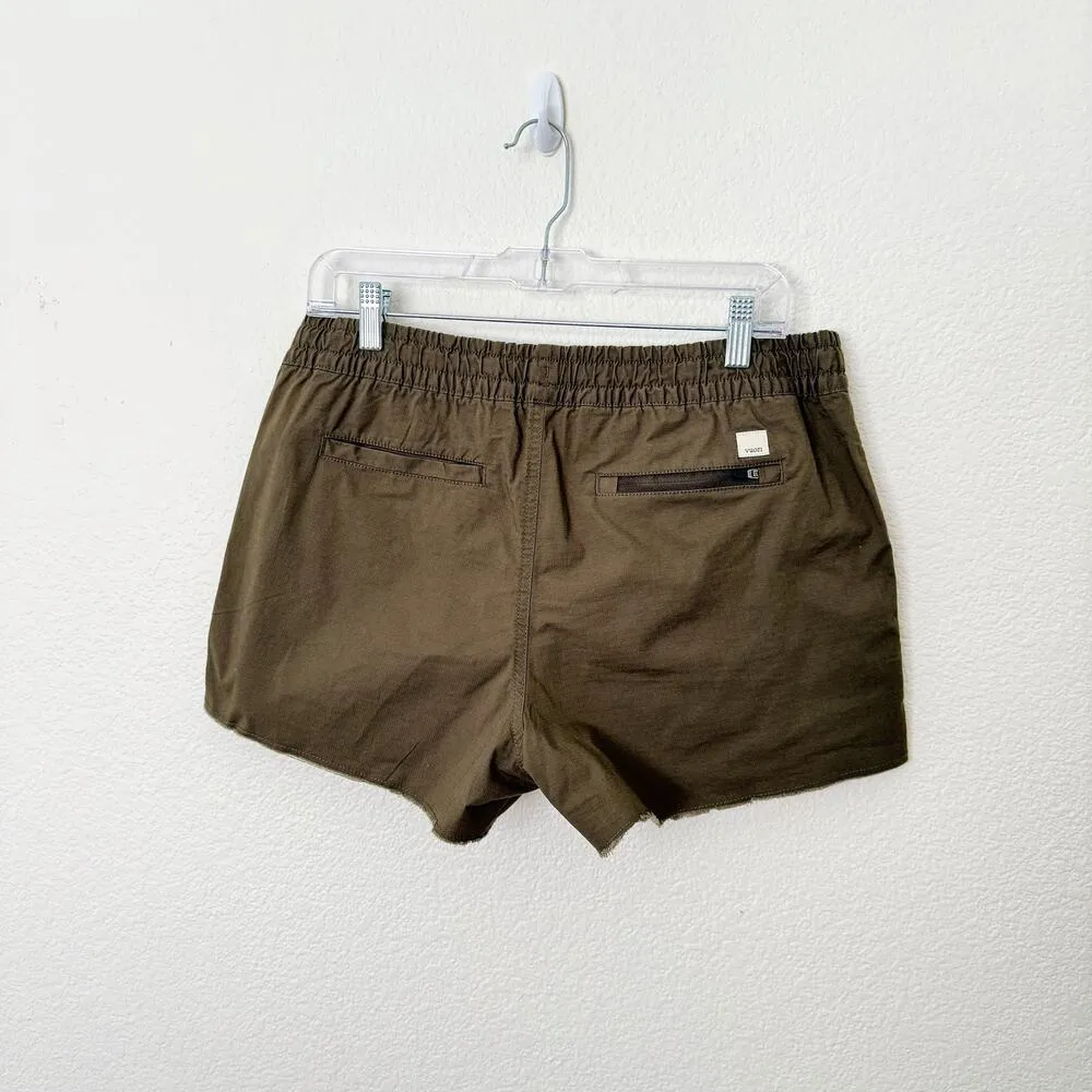[Vuori] Dark Oregano Green Duraterra Vintage Ripstop Shorts Raw Hem Sz Medium M - Image 4