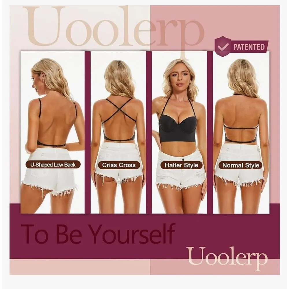 NEW Low Back Bras Backless Bra Plunge U - Image 6