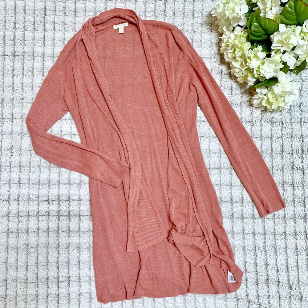 Eileen Fisher Long Pink Cardigan - Image 2