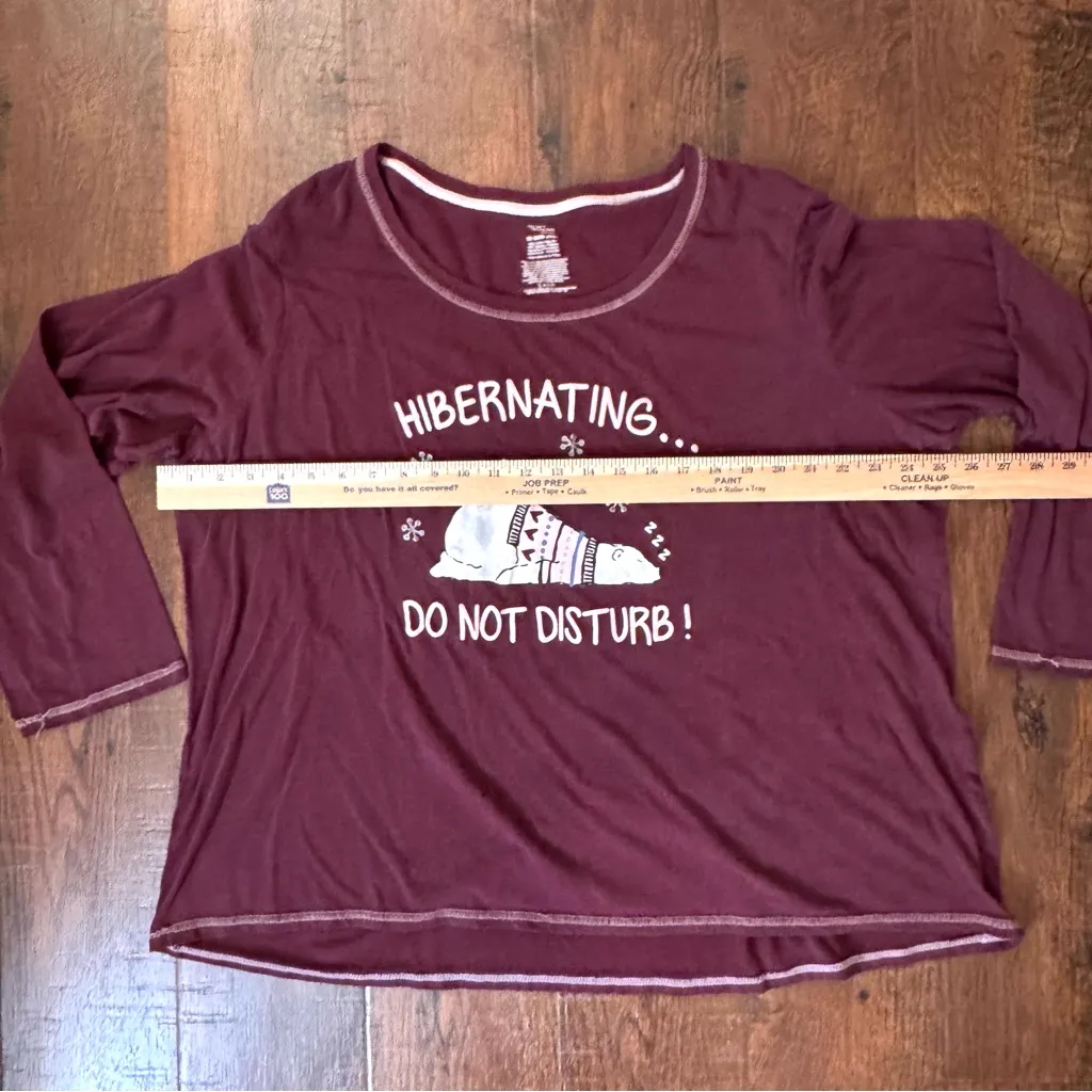 SECRET TREASURES long sleeve PJ top or casual top, plus size 3X (22W-24W) - Image 4