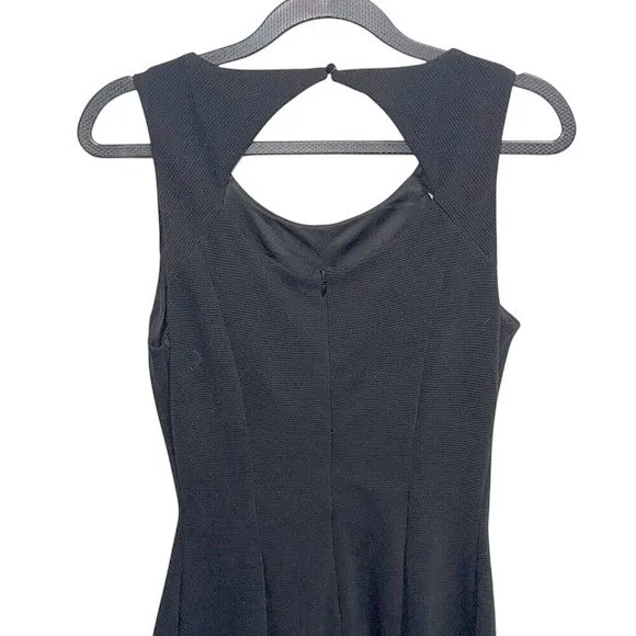 ELLE Black Sleeveless Cutout Back NWT Fit Flare Mini Dress Size 10 - Image 6