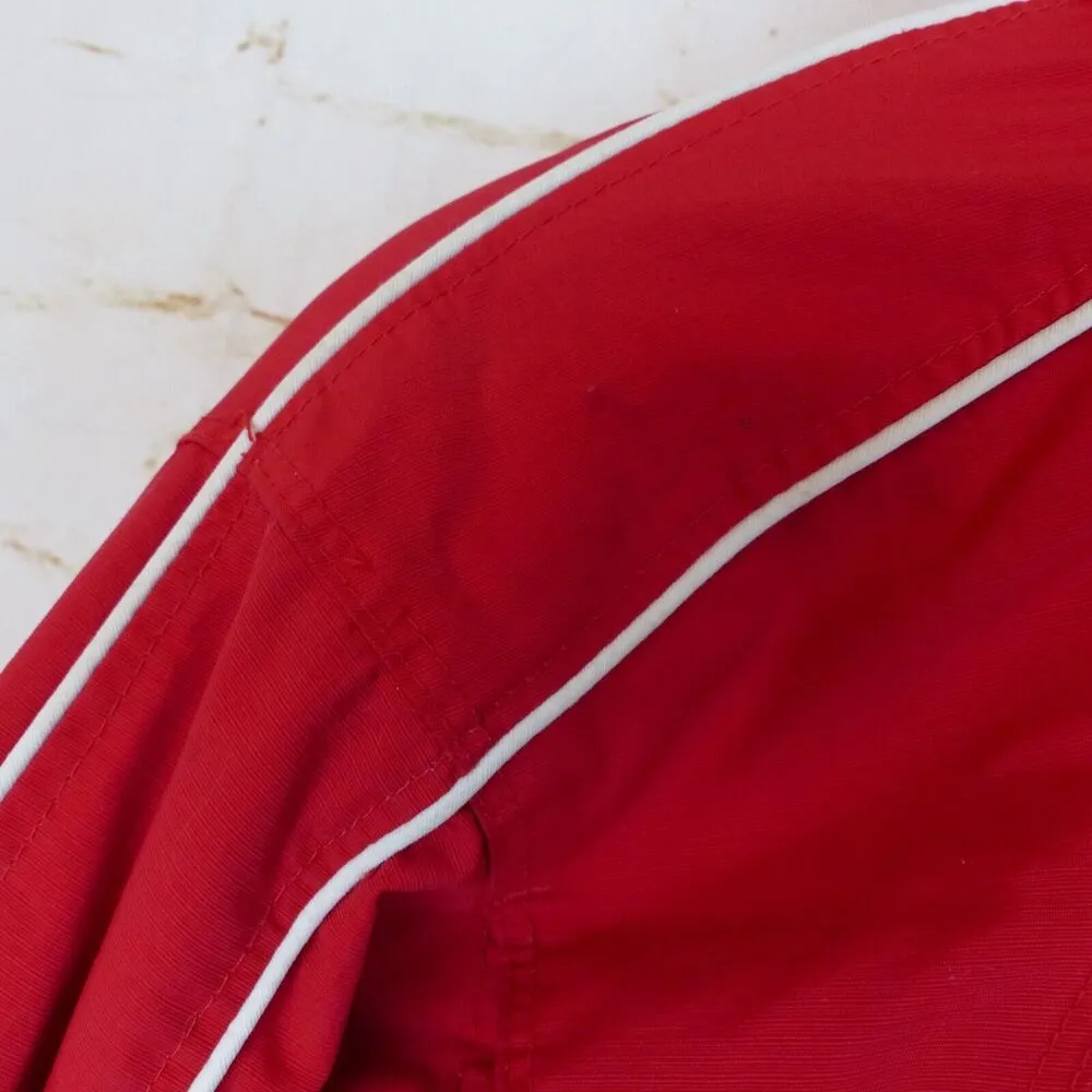 Obermeyer VTG Ski Jacket Women 10 Red White Velocity Hydro Block Hooded Gorpcore - Image 10