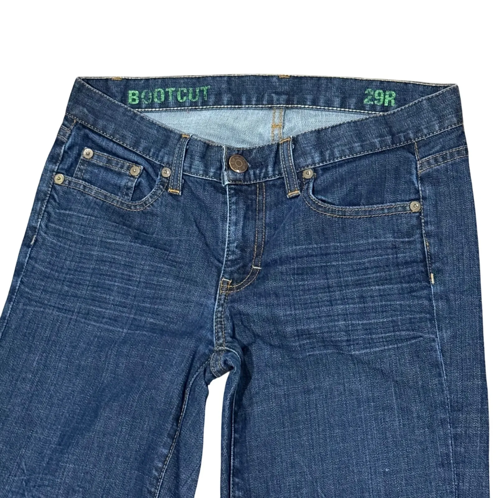 J. Crew Bootcut Dark Wash Denim Jeans Women's‎ Everyday Casual Classic size 29R Blue - Image 2
