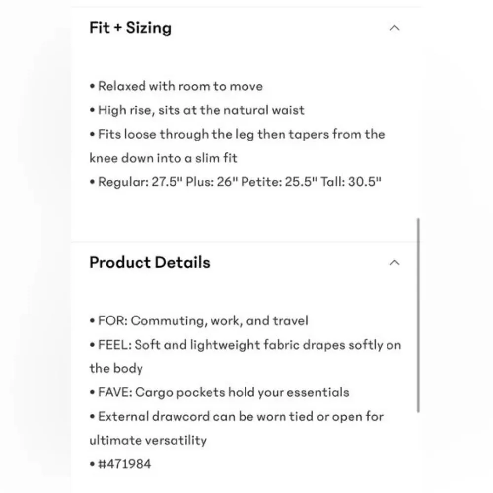 Athleta M Celestial Utility Pant Feather Medium Regular - Image 9
