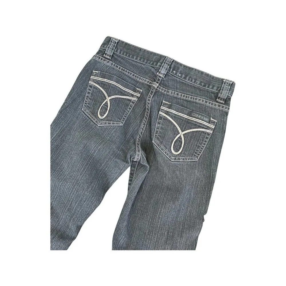 Calvin Klein Black Skinny Jeans 27 Inch Waist Size 4 - Image 4