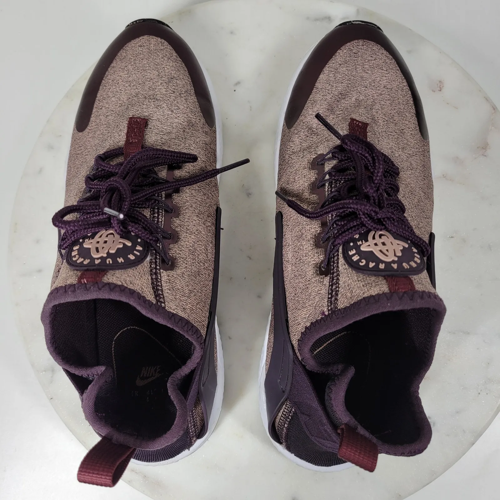 Nike Air Huarache Sneakers Women 8 Port Wine‎ Ultra Running Shoes Activewear - Image 5