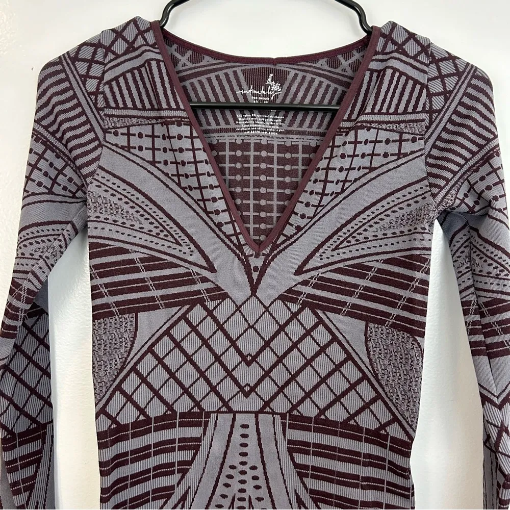 Free People Show Stopper Intarsia Bodycon Mini Dress Size M/L - Image 3