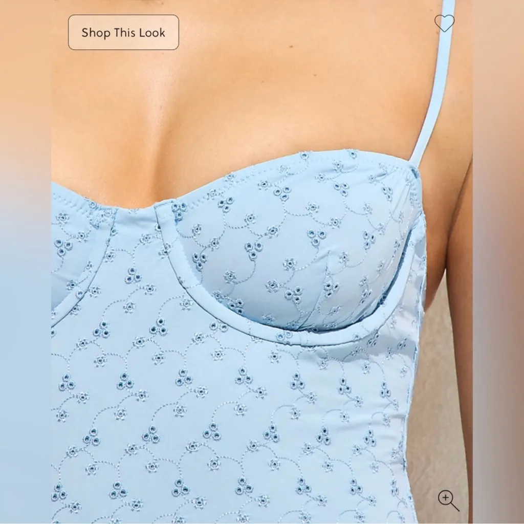 J.Crew  Eyelet balconette underwire one-piece - Image 2