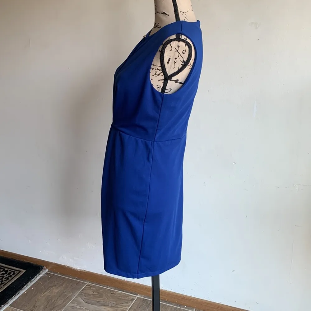 Gracia Royal Blue Shift Dress Size Medium NWT - Image 12