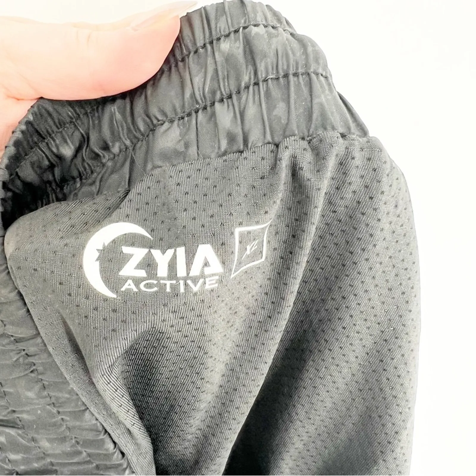 Zyia Active Bomber‎ Animal Print Running Shorts XL Black - Image 7