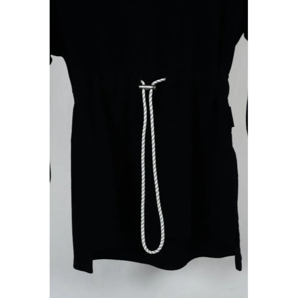 Varley Woman's Xsmall Black Freya Long Sleeve Cinched Waist Mock Neck Sweater - Image 4