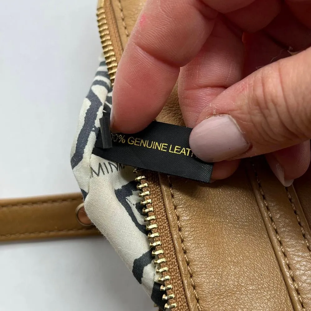 Rebecca Minkoff Women's Tan Small Crossbody Chain Handbag Purse - Image 8