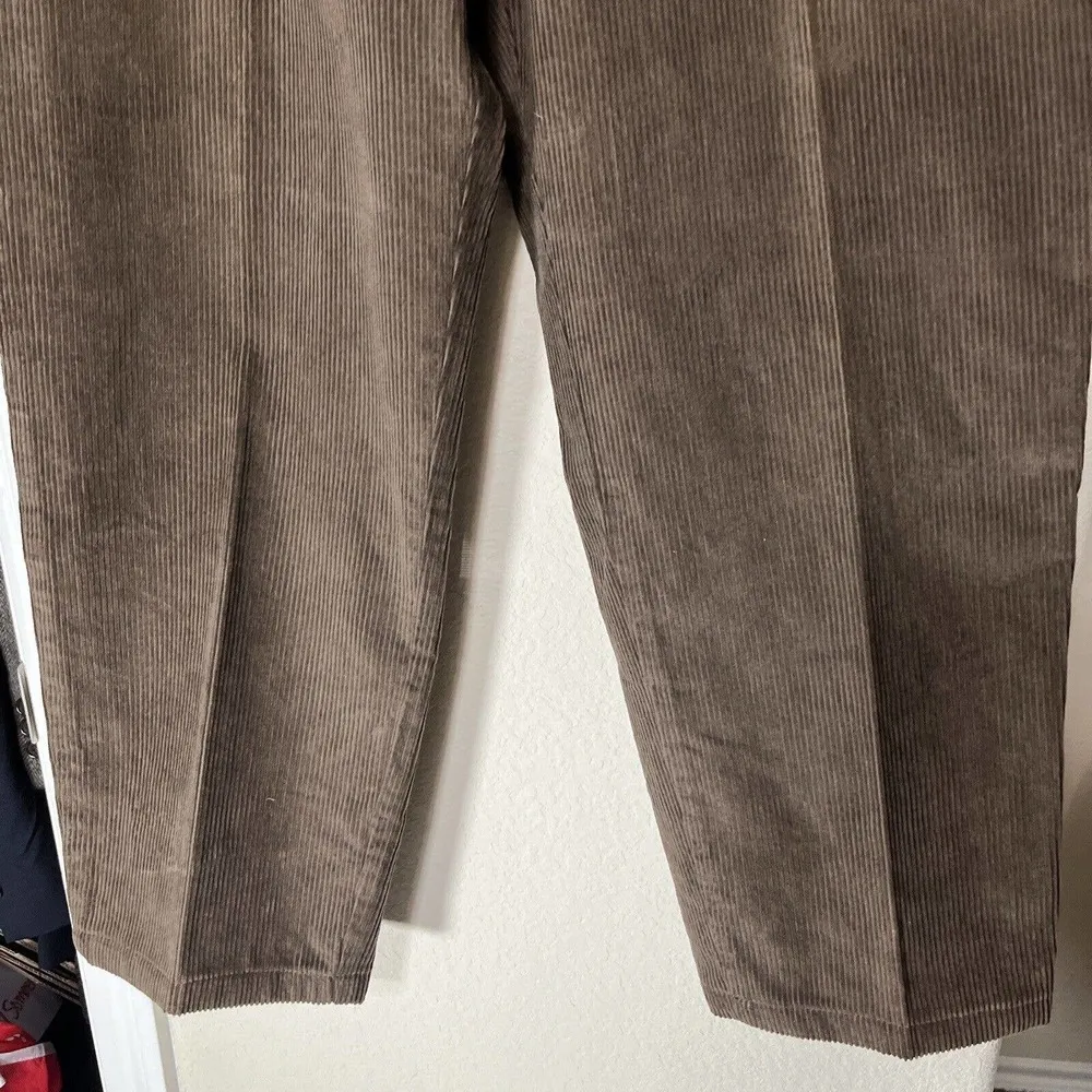 Woolrich  1964 Women’s Brown Corduroy Pants Loden Wide Leg High Waist Size 16 - Image 4