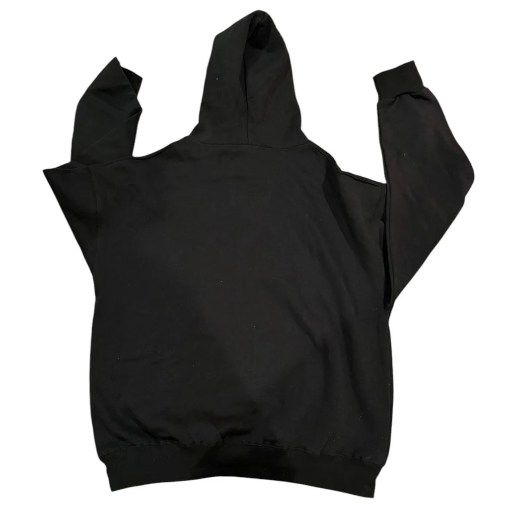 BOTTLERATS BLACK HOODIE KANGA POCKET GRAPHIC LIVE FOREVER LINDA FINEGOLD M Size M - Image 3