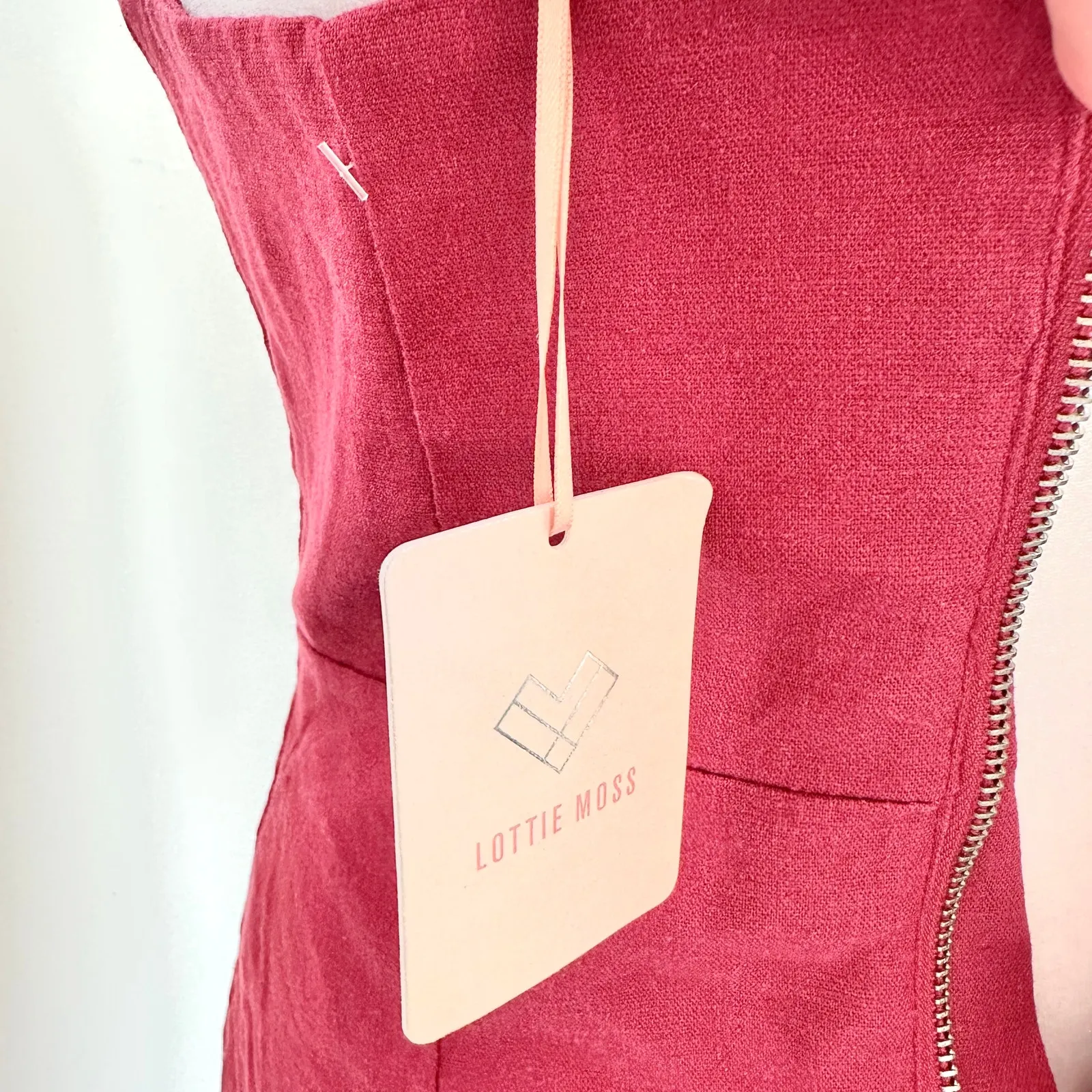 Lottie Moss NWT Red‎ Mini Fit Flare Cocktail Party Dress XS Pac Sun - Image 5