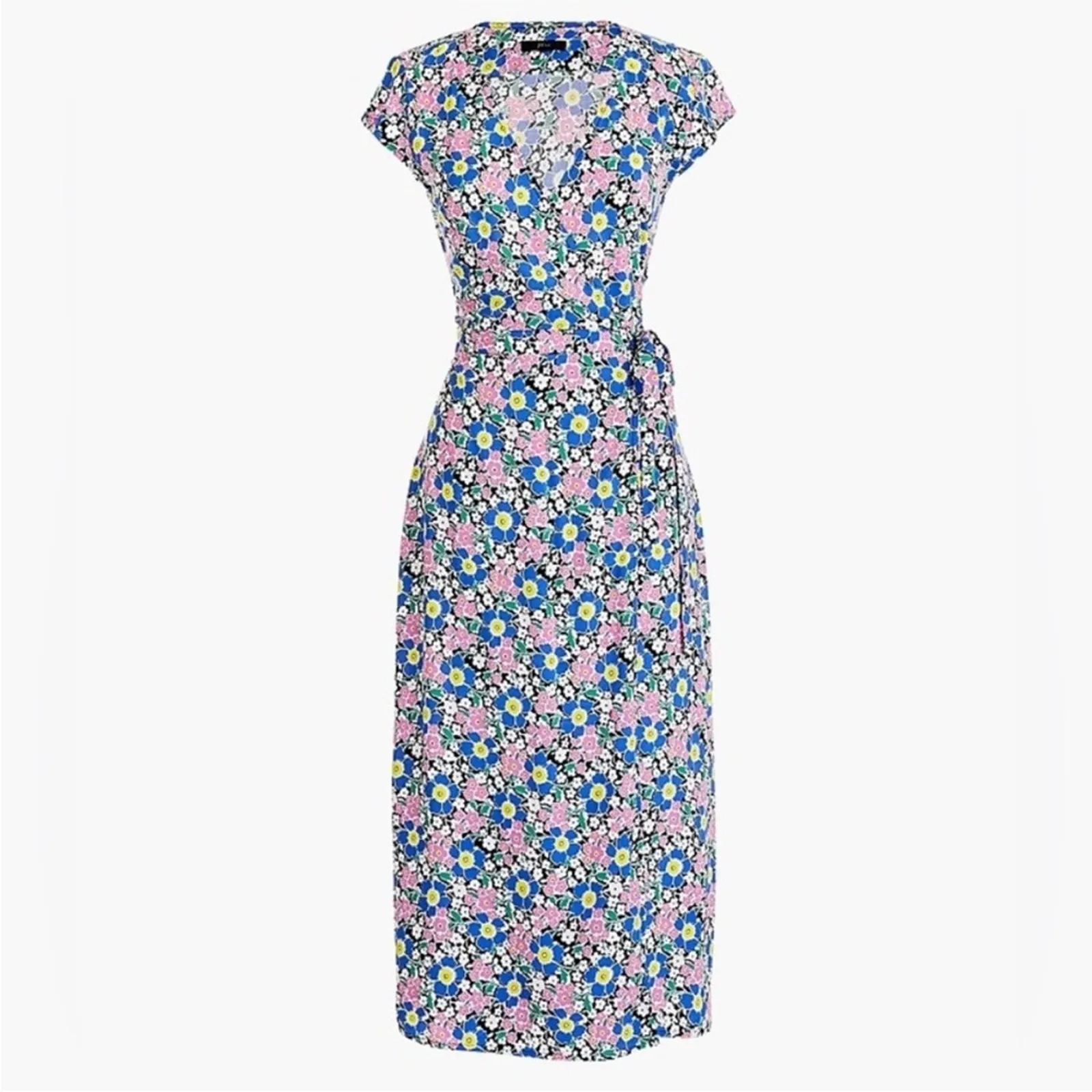 J.Crew Fabrizia Floral Print Wrap Dress Size XS Style L4133 - Image 15