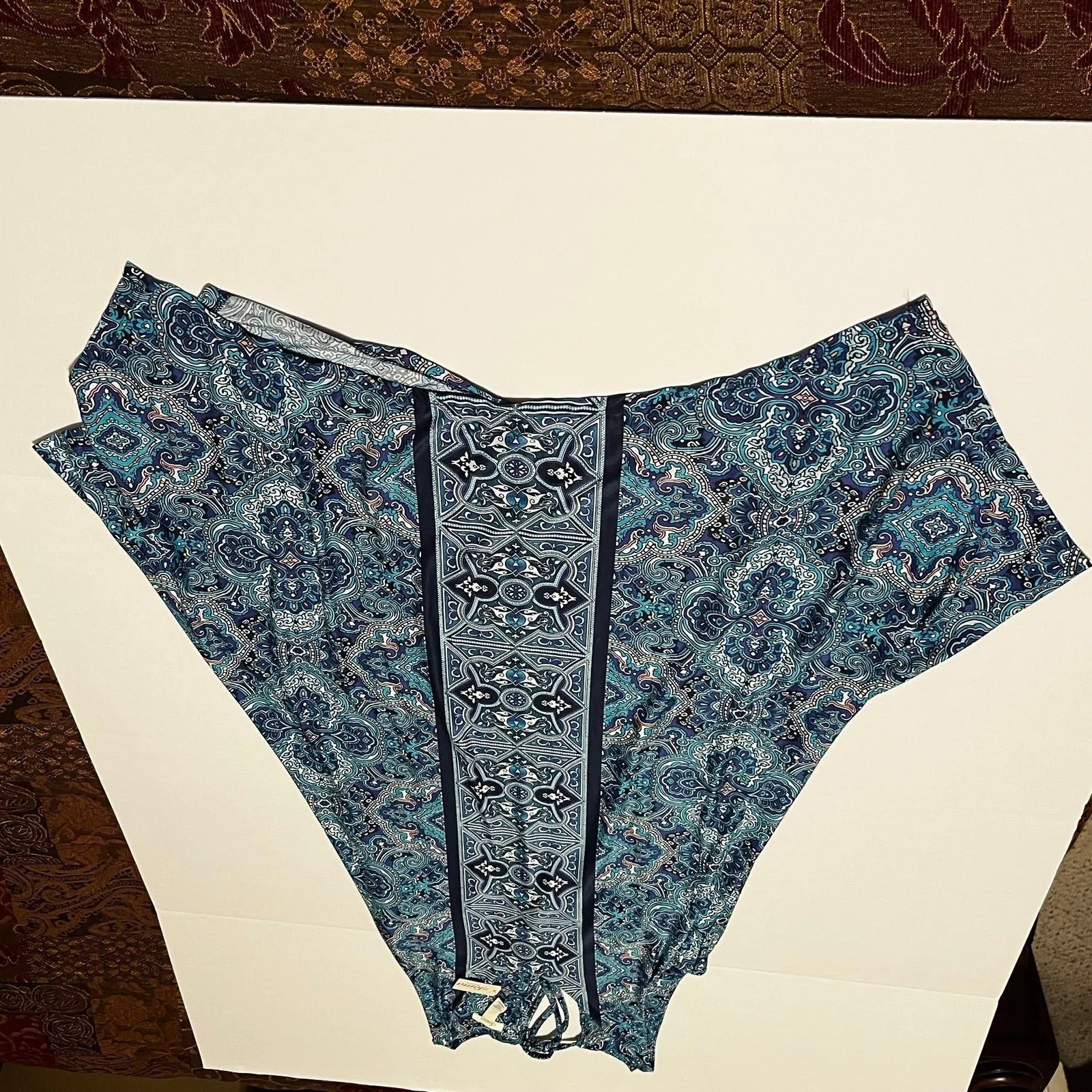 Soma Women Size XS Serene Royal Blue Handkerchief Scarf Hem Dress Sleeveless NEW - Image 6