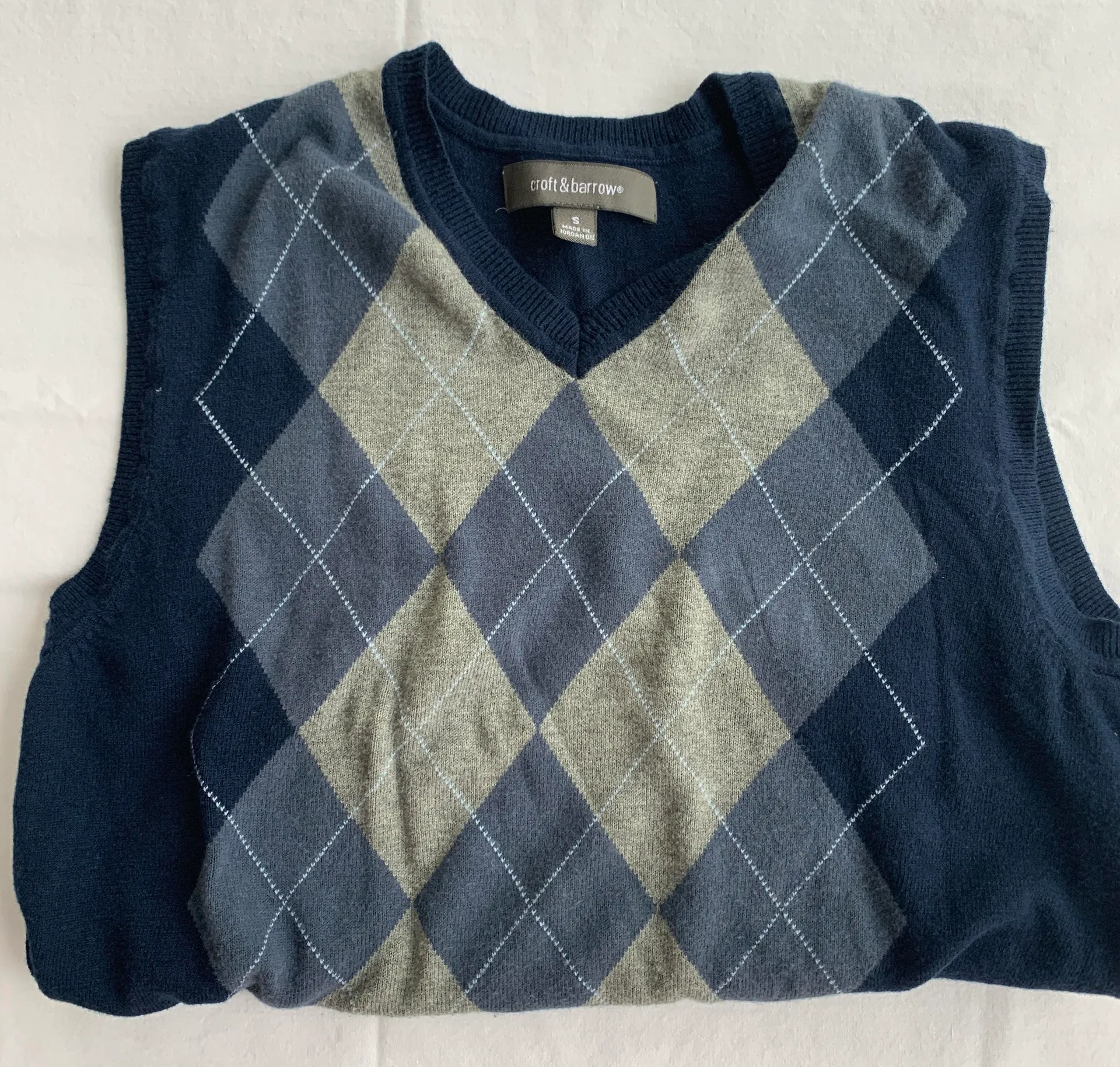 Vintage Argyle Sweater Vest - Image 3