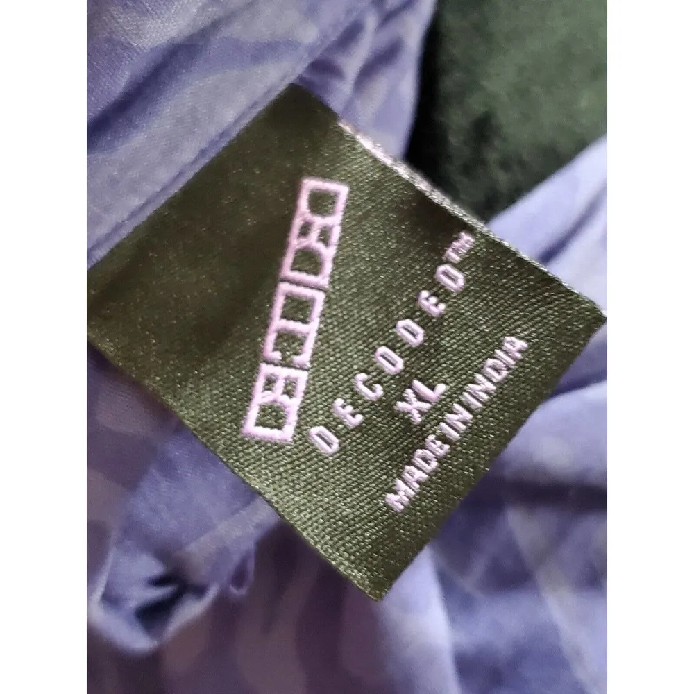 Decoded Women's Purple Cotton Collared Long Sleeve Casual Button Down Shirt XL - Image 9