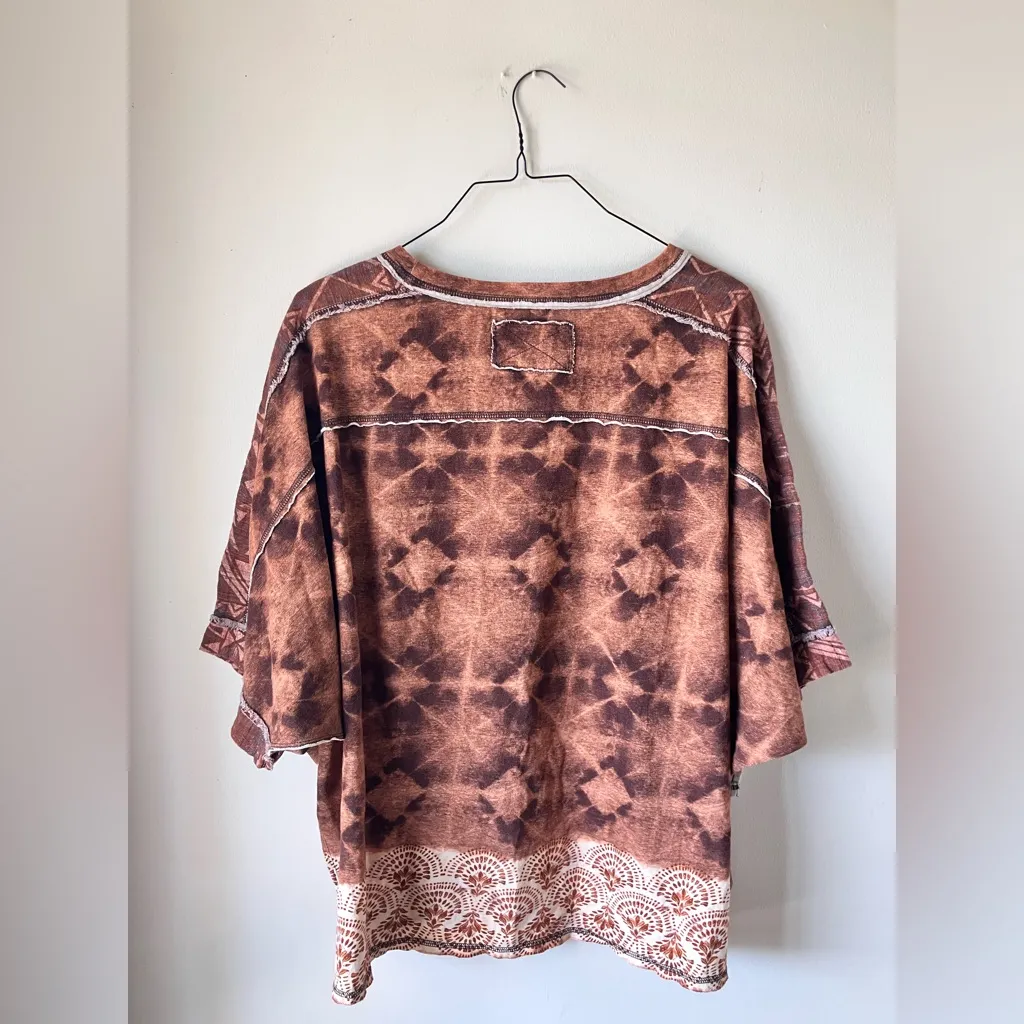 Free People We The Free Poncho Tee OS SAMPLE EUC - Image 3