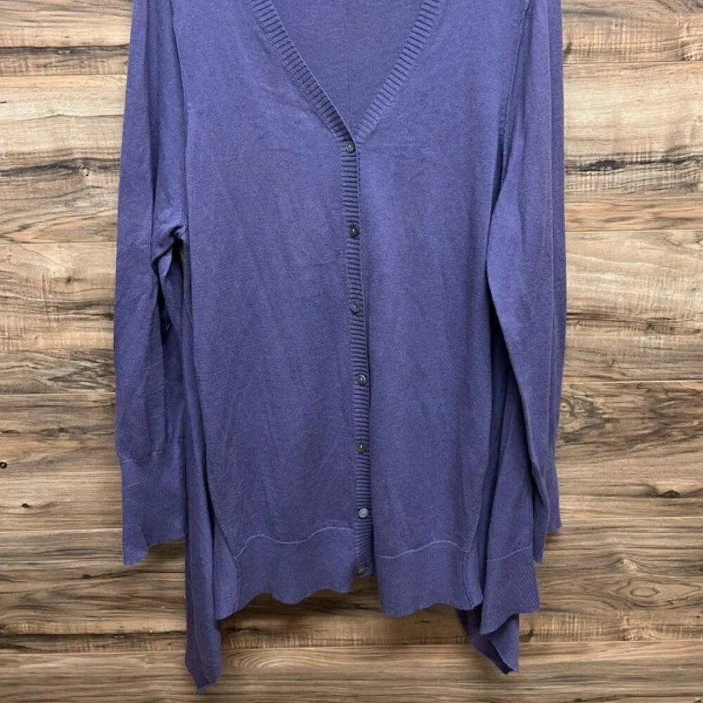 Lori Goldstein XL purple long sleeve shirt - Image 5