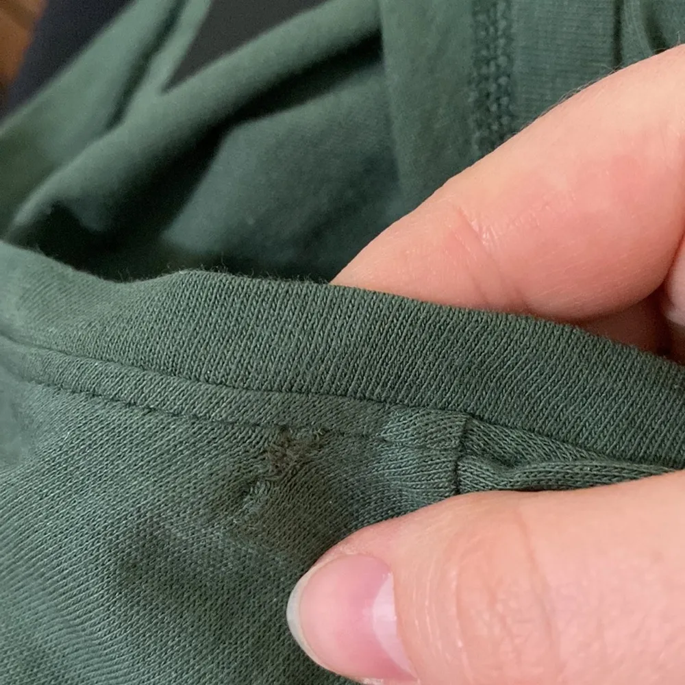 Banu Bora maxi fringe loop hem casual dress in deep forest green size S - Image 10